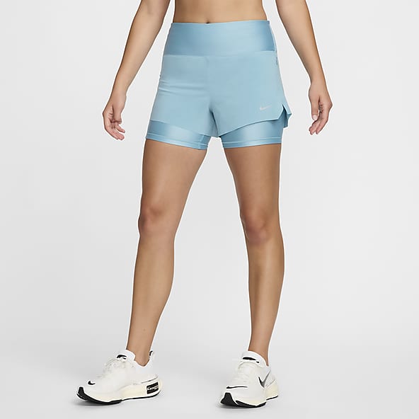 Nike blue shorts womens shop